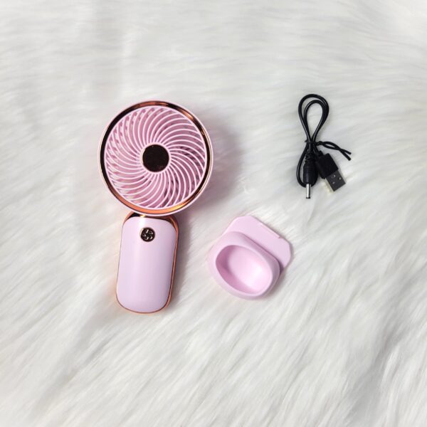 Simple Mini Handheld Fan in Pink